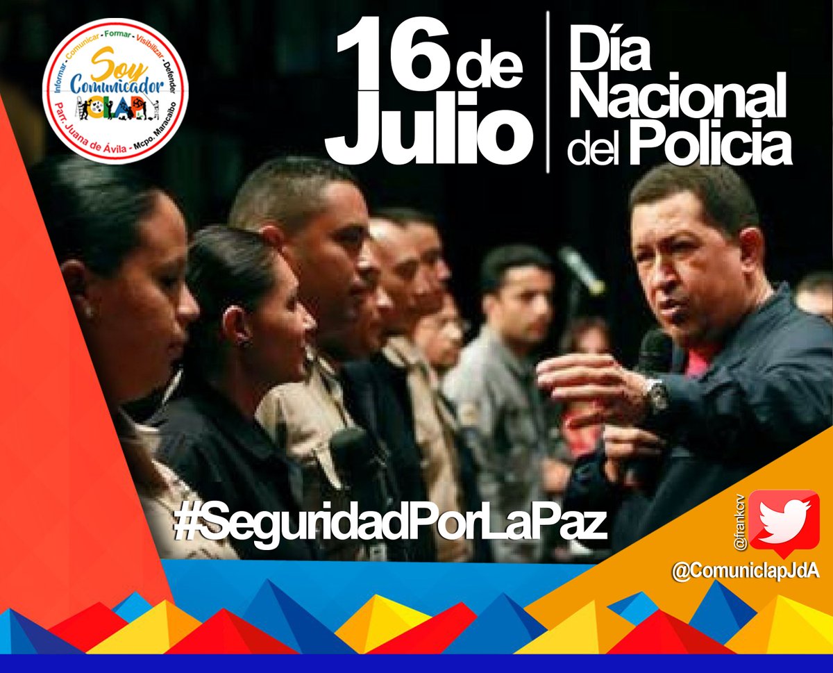 #16Jul ¡Buenos días! Vamos con la etiqueta del día #SeguridadPorLaPaz #Venezuela @tuiteros_vzla @CarnetDLaPatria ...