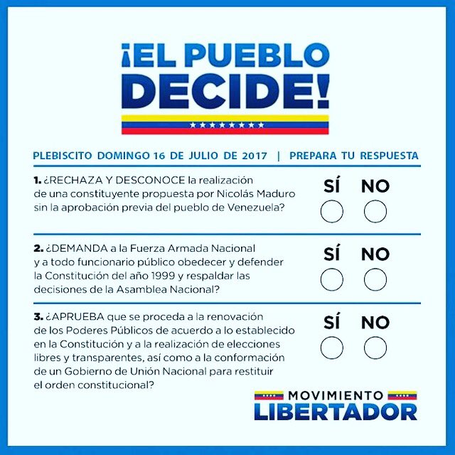 #16Juli gran fecha! Tal vez el último día donde pudimos tocar fugazmente la #democracia. El pueblo de #Venezuela elevó u...