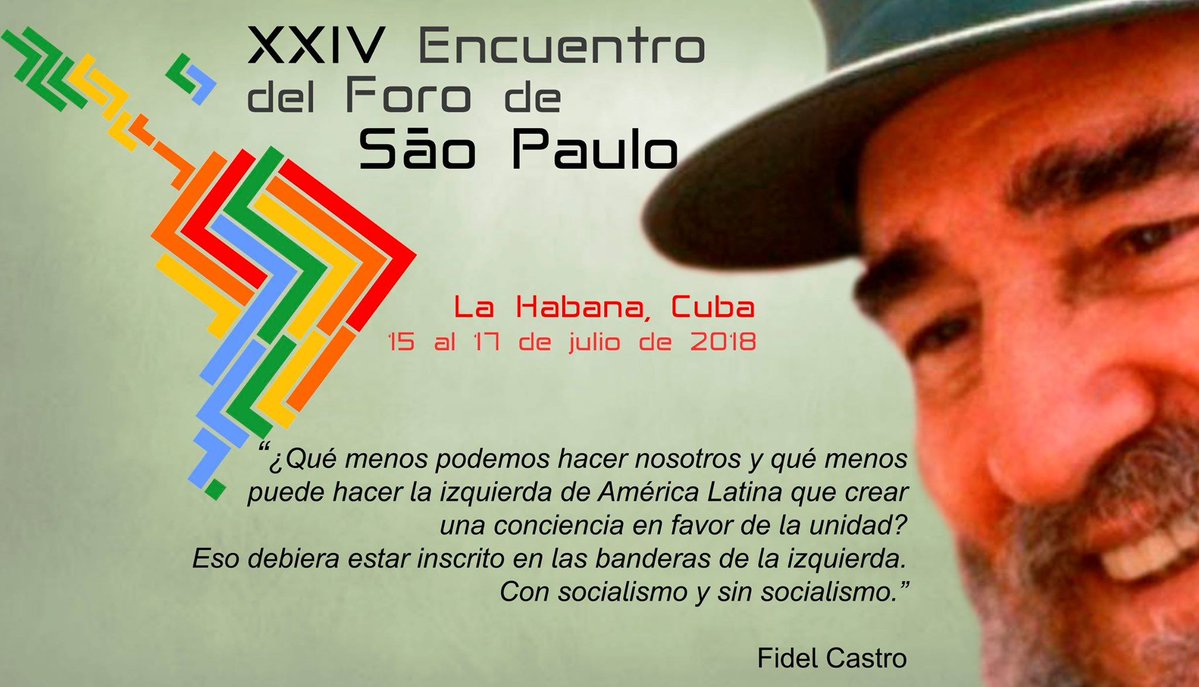 #24ForoDeSaoPaulo #Cuba . La unidad es esencial. #SeguimosEnLucha ...