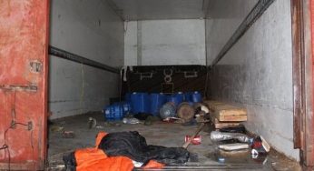 Al menos ocho migrantes murieron asfixiados en un camión frigorífico