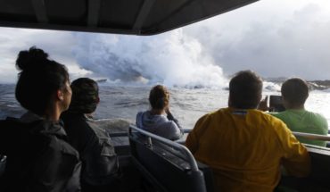 Caída de lava sobre bote turístico dejó 23 heridos en Hawai