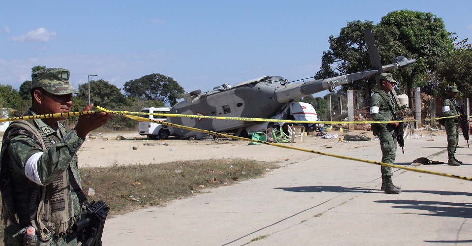 accidente helicoptero Oaxaca