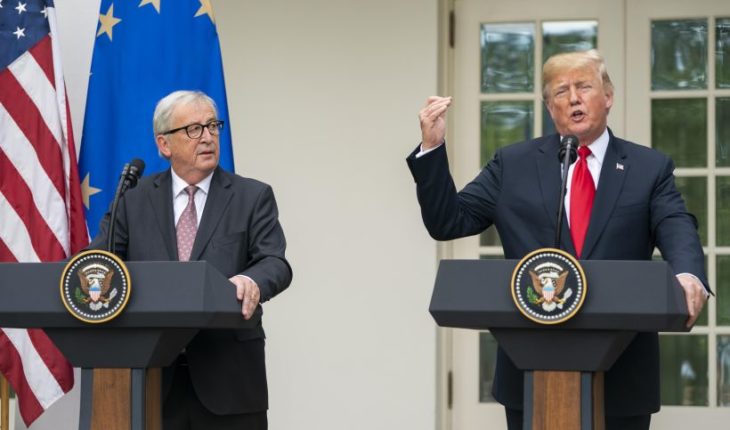 Donald Trump anunció acuerdo para evitar la guerra comercial con la Unión Europea