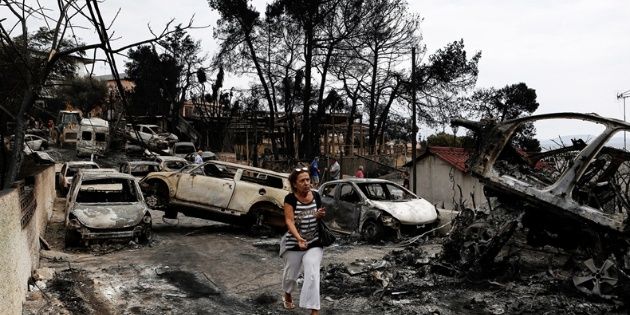 Fatal incendio en Grecia: 79 muertos, 187 heridos y más de 20 desaparecidos