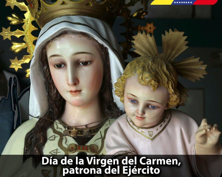 Hoy 16Jul en #Venezuela se celebra el Día de Nuestra Señora del Monte Carmelo, conocida como Virgen del Carmen, una de l...