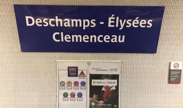 Metro parisino rebautiza seis estaciones en honor a los campeones del mundo