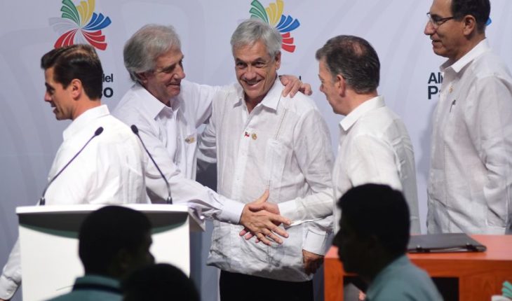 Piñera destacó la importancia de realizar un acuerdo de libre comercio “para que esté unido el 90% de América Latina”