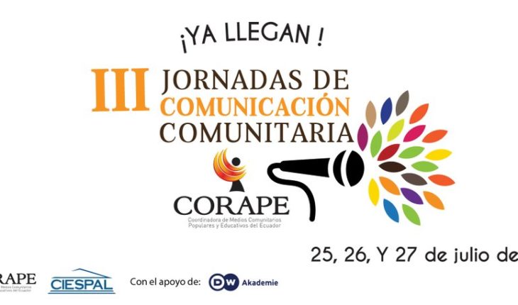 Si estás en #Quito #Ecuador, inscríbete en las III Jornadas de #Comunicación Comunitaria de @corapesatelital, que tendrá…