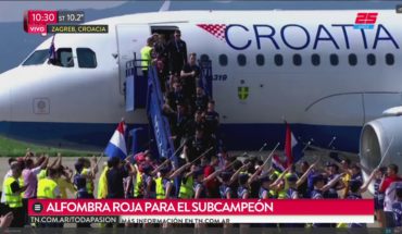 Video: Así recibieron a Croacia tras el subcampeonato