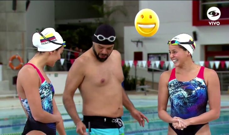 Video: Carlos Vargas hizo nado sincronizado | Caracol TV