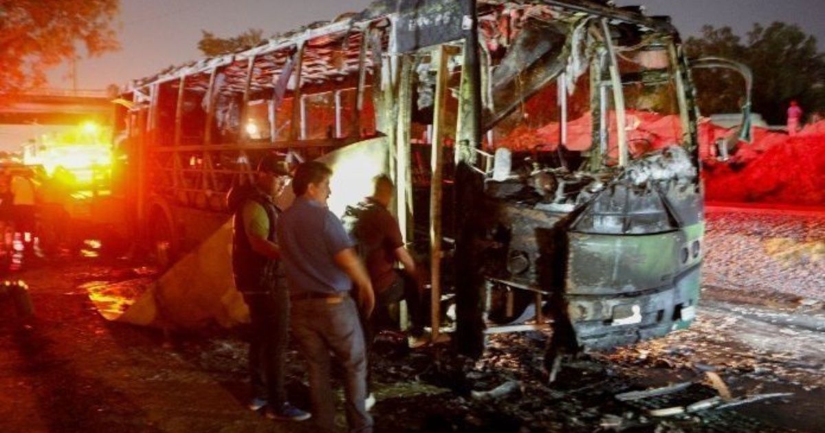 Cae presunto responsable del incendio de autobús en Jalisco
