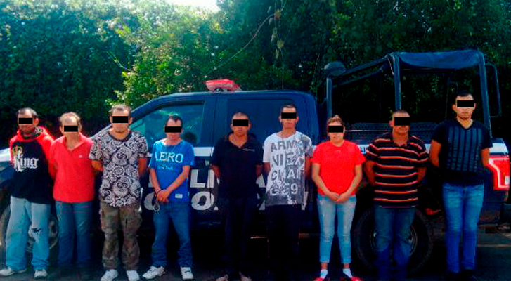 Captura Policía Michoacán a 9 vinculados con “Los Viagras” en Uruapan