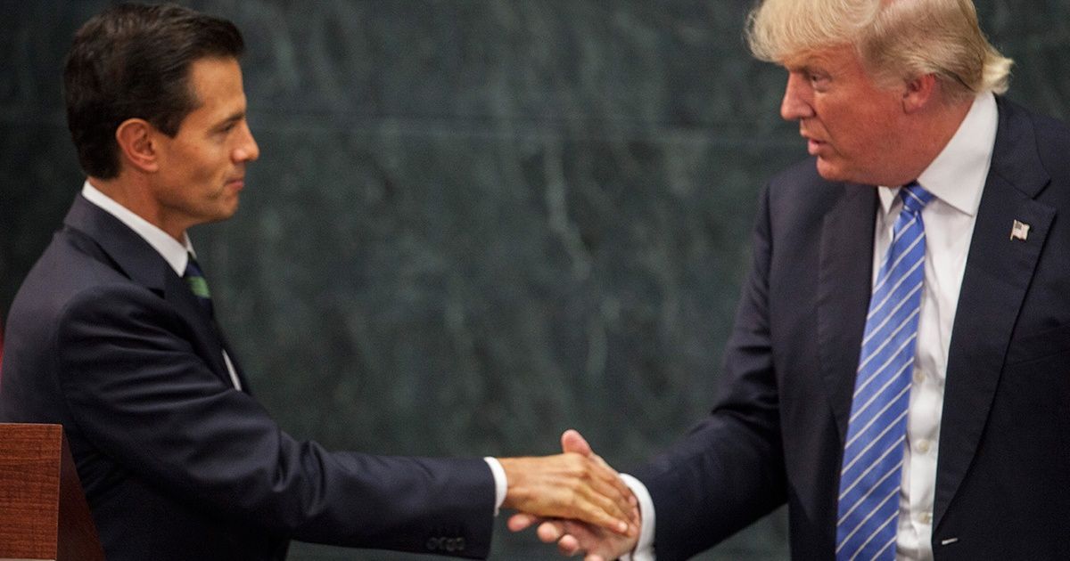 Defiende Peña Nieto 'aquella' visita de Trump a México