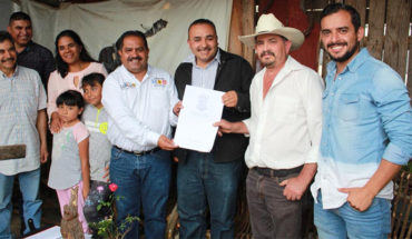 Diputado Lupillo Aguilera entrega apoyos e inaugura obras en Villa Madero, Michoacán
