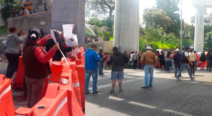 Manifestantes cerraron la autopista México-Cuernavaca
