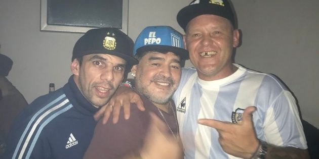 Maradona, presente en el recital de El Pepo: cantó, bailó e insultó a Mauricio Macri