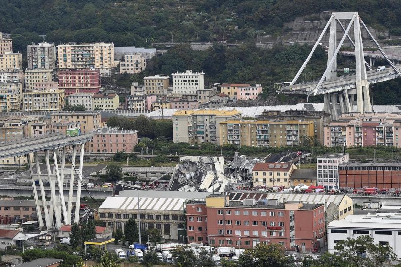 Tres chilenos murieron por el derrumbe de un puente en Génova