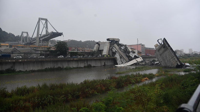 [VIDEO] Al menos 11 muertos tras derrumbe de un viaducto en Génova