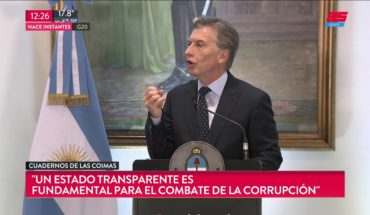 Video: Macri habló tras la confesión de su primo: “La transparencia es clave”