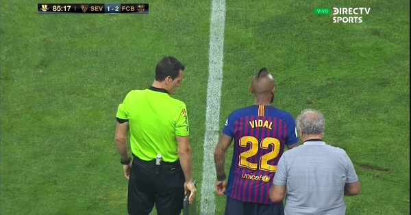 Title 19 of his career: Arturo Vidal made his debut in Barcelona, winning the Supercopa of Spain