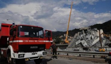translated from Spanish: Collapse in Italy takes the lives of more than 43 people