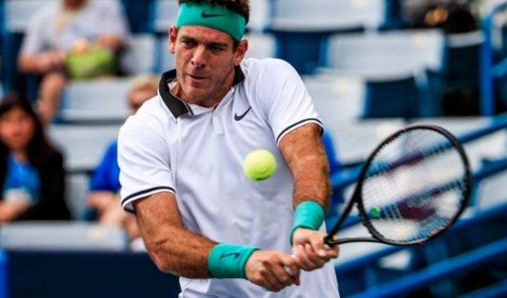 translated from Spanish: Del Potro kicked off with a good win against Chung at the Cincinnati Masters