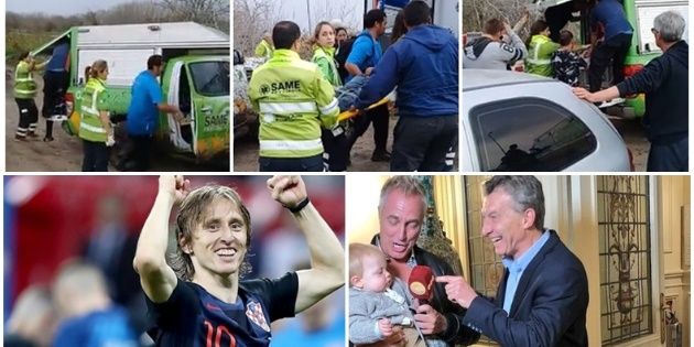 Miracle and rescue of two young, killed him to steal his motorcycle, Modric message to the Argentines, Mirko with Macri, and much more...