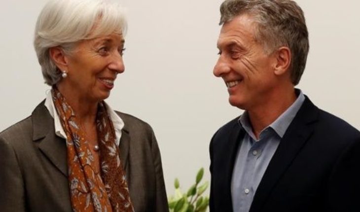 translated from Spanish: The IMF endorsed economic measures of the Government