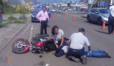 Accidentes de motocicletas dejan dos heridos, en Zitácuaro, Michoacán