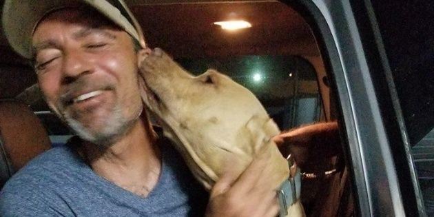 Adaptó un micro escolar y rescató a 64 mascotas atrapadas por el huracán