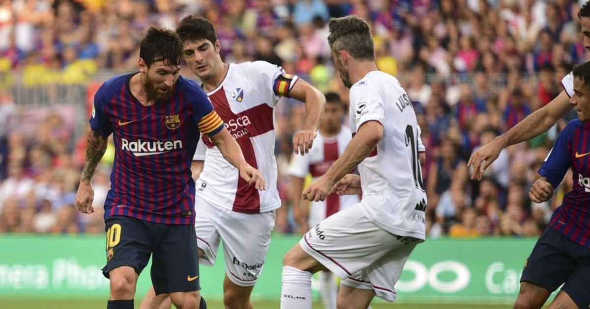 Barcelona aplasta al Huesca con doblete de Messi incluido