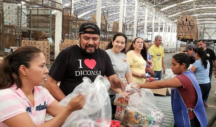 Diconsa distribuye despensas para damnificados de Sinaloa
