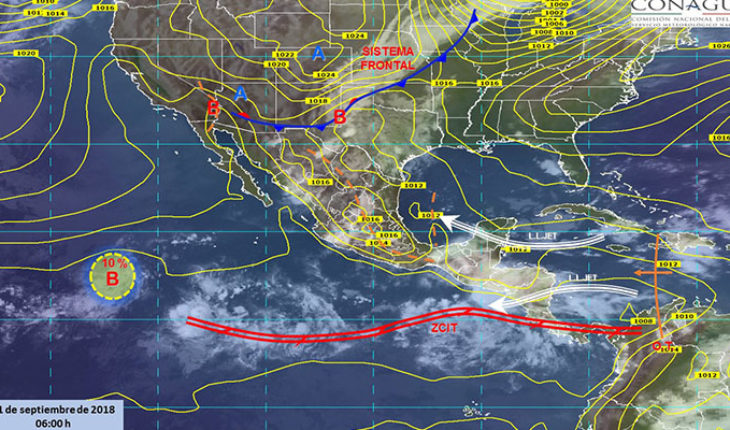 Pronostican tormentas puntuales muy fuertes con actividad eléctrica en Coahuila, Oaxaca, Puebla y Veracruz