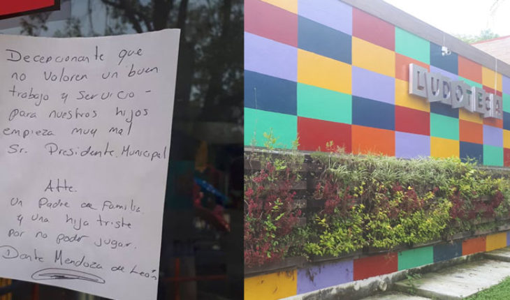 Raúl Morón deja sin empleados Ludoteca Municipal, padres de familia se manifiestan