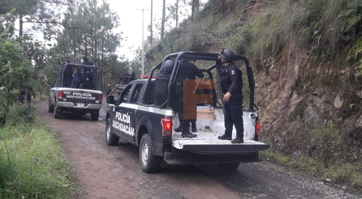 Se registra balacera entre policías y gatilleros en Chimilpa, Michoacán