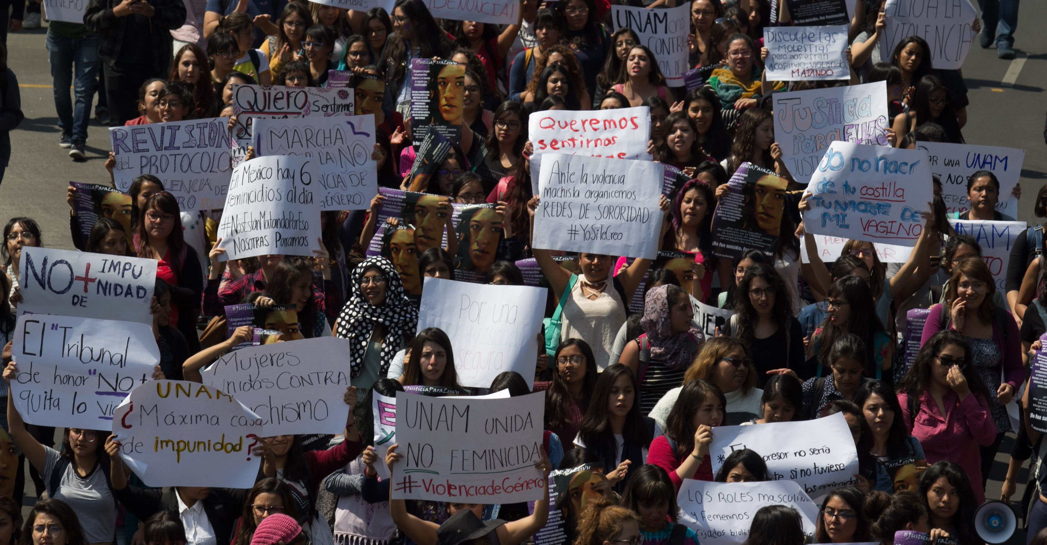 Suben 1157% denuncias por violencia de género: UNAM