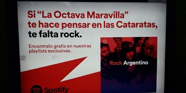 "Te falta rock", la frase utilizada en las campañas de Spotify que generó polémica