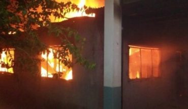 Un menor detenido por el incendio en la escuela de Moreno