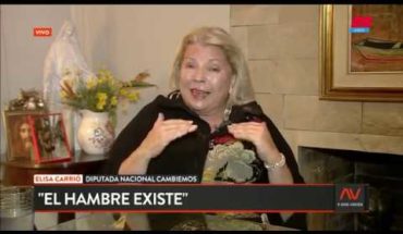Video: Elisa Carrio recargada en A DOS VOCES DE ORO