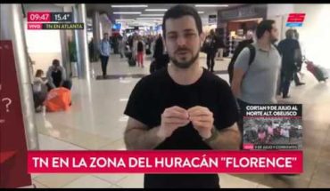 Video: José bianco viaja a la zona del huracán “Florence”