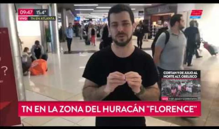 Video: José bianco viaja a la zona del huracán “Florence”