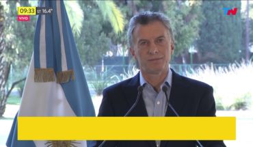 Video: Macri anunció que el FMI adelantará fondos a nuestro país
