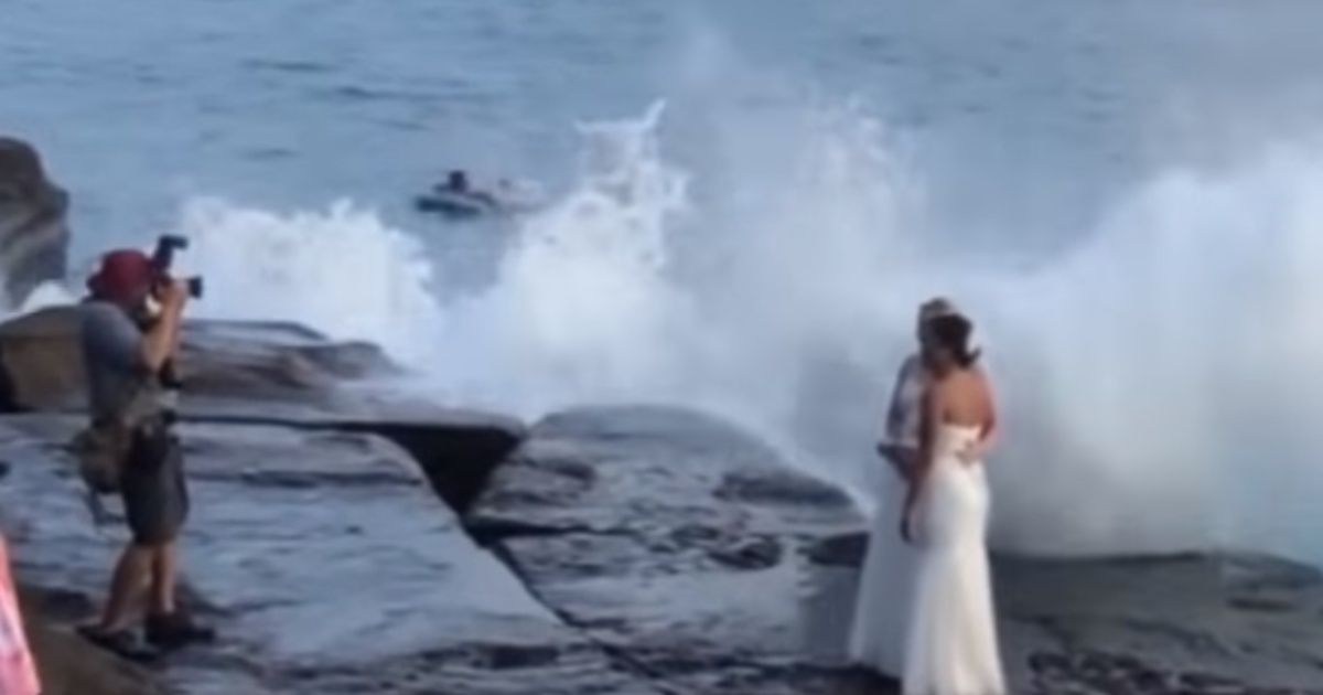 Video. Así es como una sesión de fotos de boda terminó en un desastre