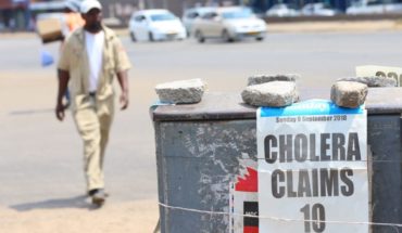 Zimbabue declara brote de cólera después de 20 muertes
