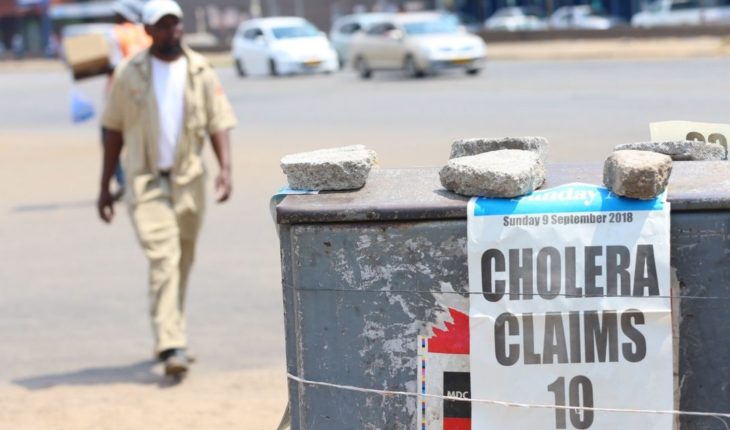 Zimbabue declara brote de cólera después de 20 muertes