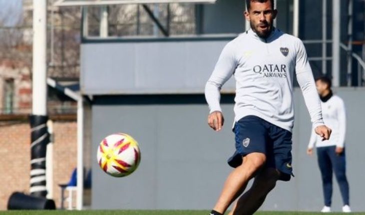 translated from Spanish: Carlos Tevez did not practice of mouth and is in doubt to face Argentinos Juniors
