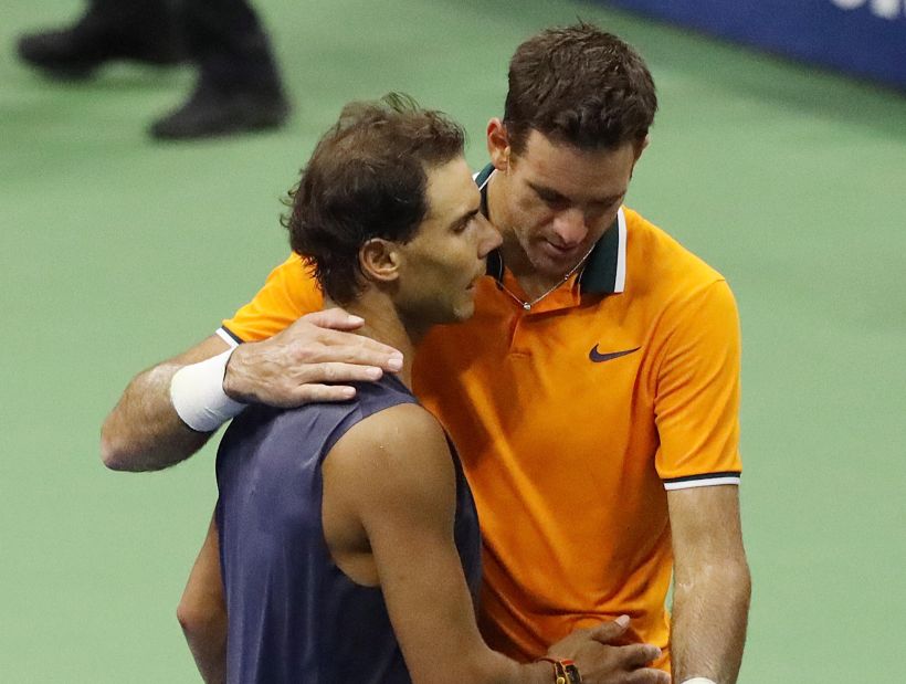 Del Potro went on to the final of the US Open after the abandonment of Nadal