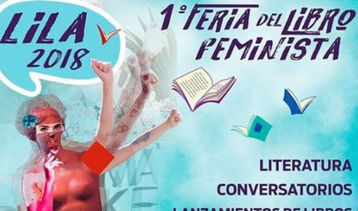translated from Spanish: “Lila 2018”, the first exhibition of the feminist book