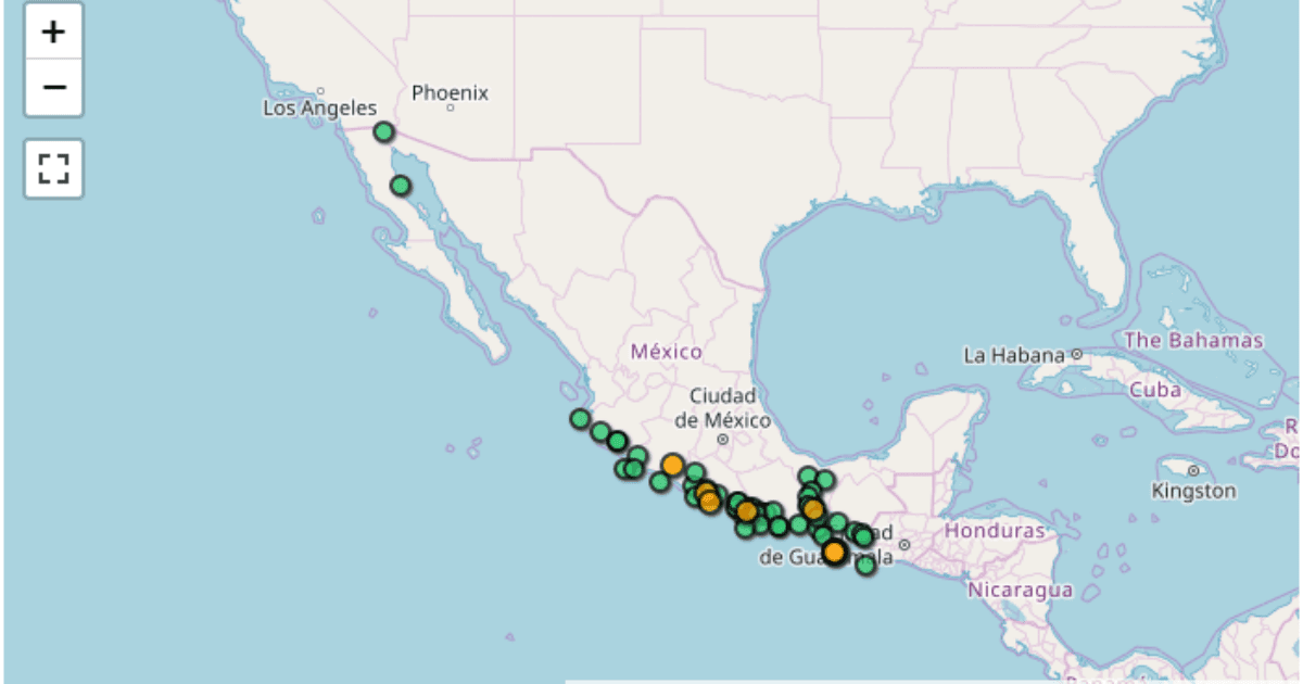 Quince sismos se han registrado en estos estados