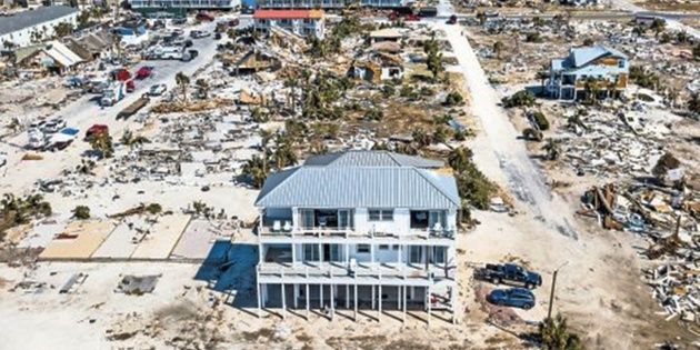 "El palacio de arena": la casa que resistió al huracán Michael